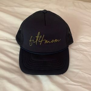Fit4mom navy blue “FIT4MOM” trucker hat